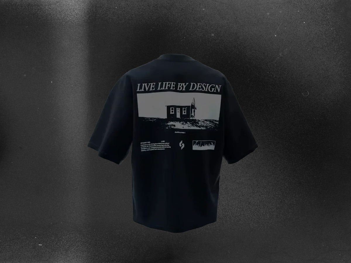 Live Life by Design Oversized Tee